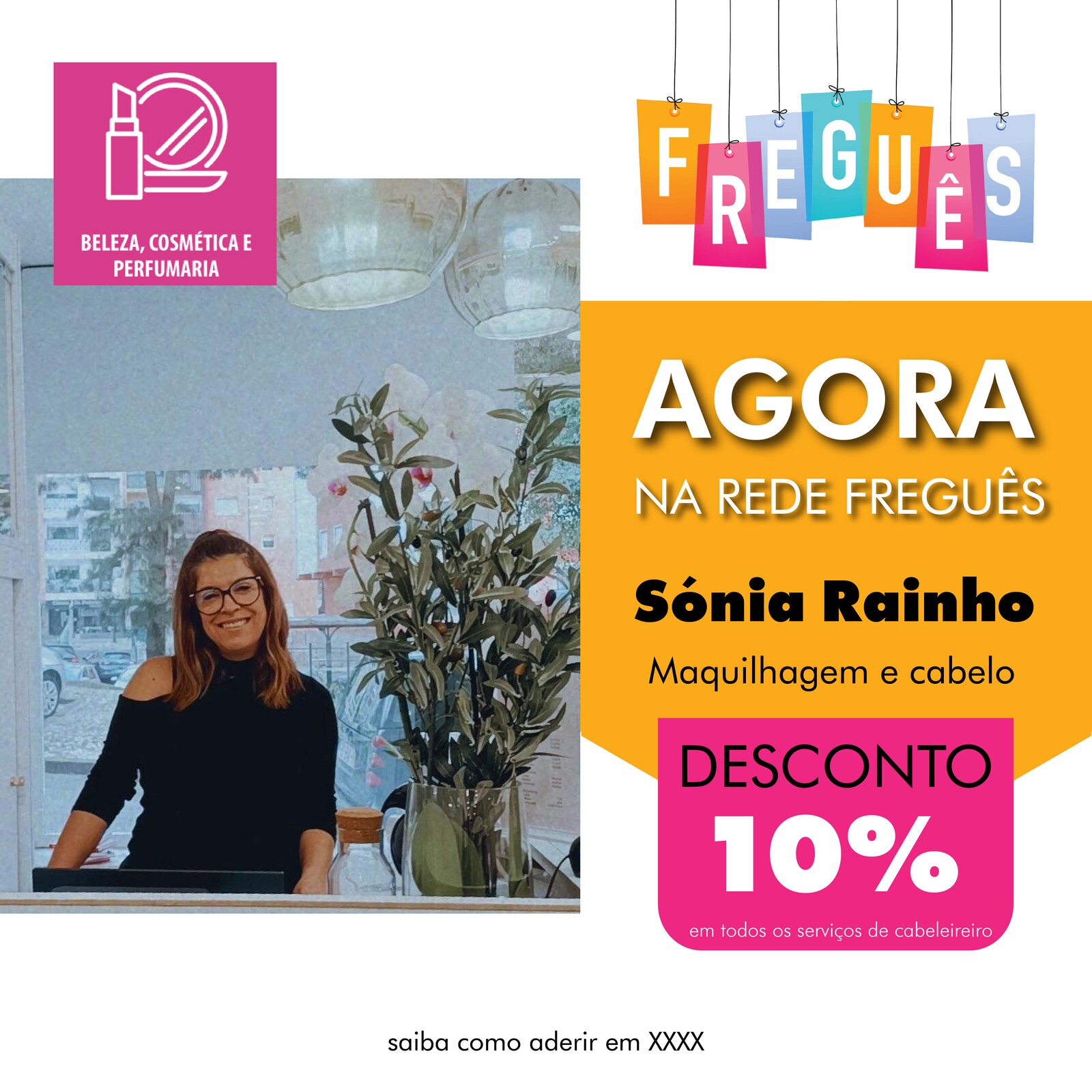 Bem-vinda à Rede Freguês Sónia Rainho - Maquilhagem e Cabelo