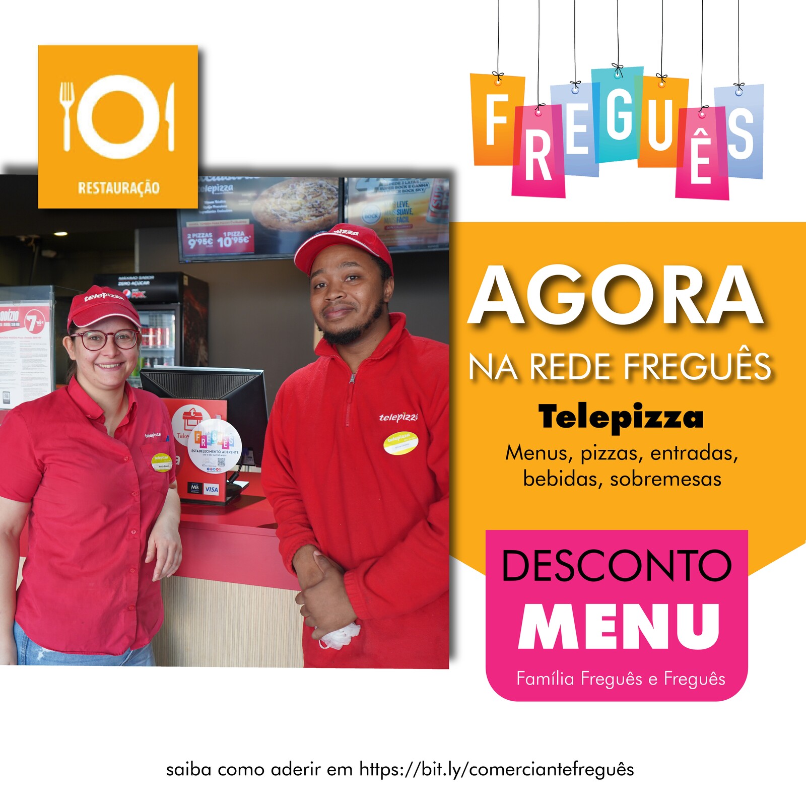 Bem-vinda à Rede Freguês Telepizza