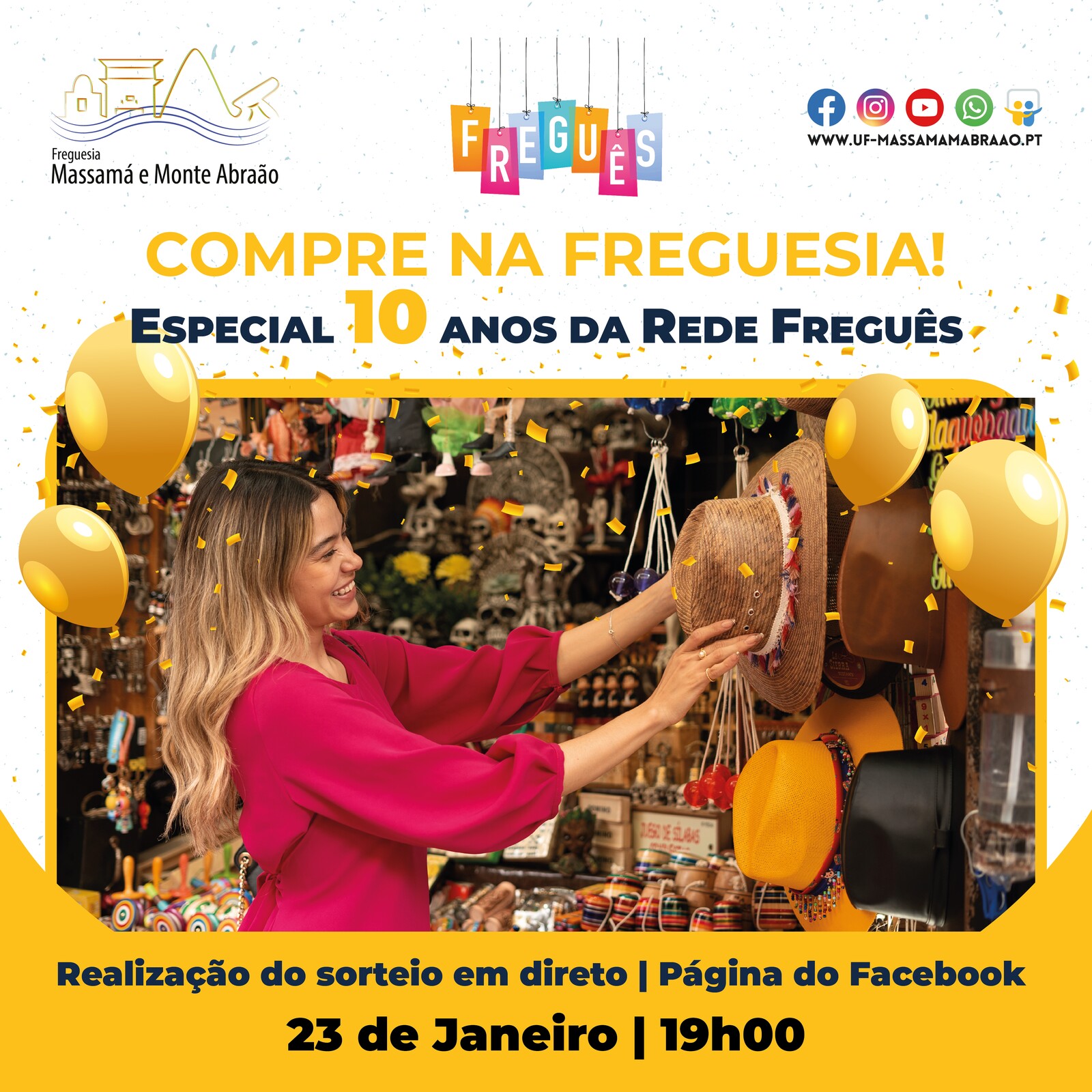 Compre na Freguesia | Assista ao sorteio em direto dia 23 de janeiro!