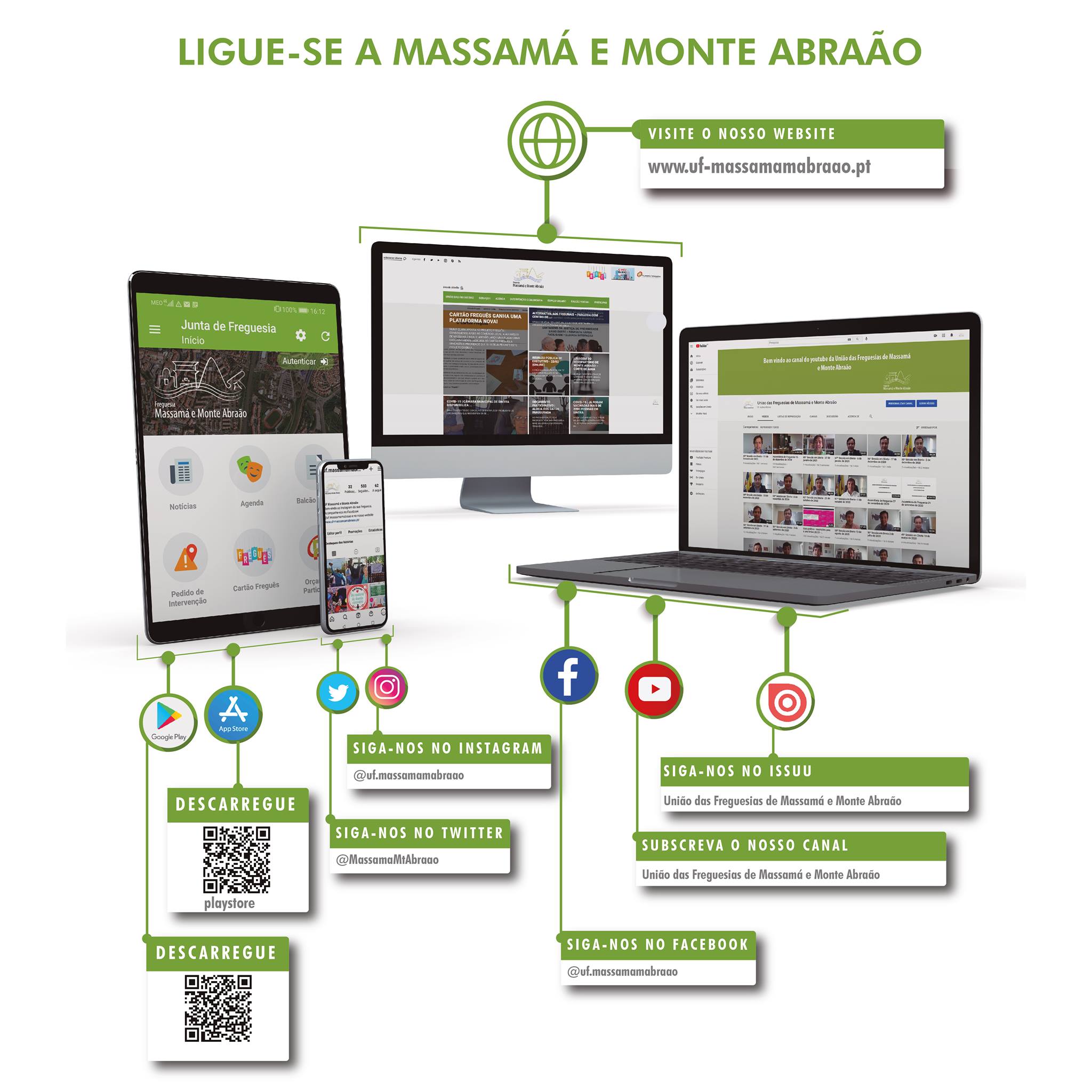 Já nos segue online?